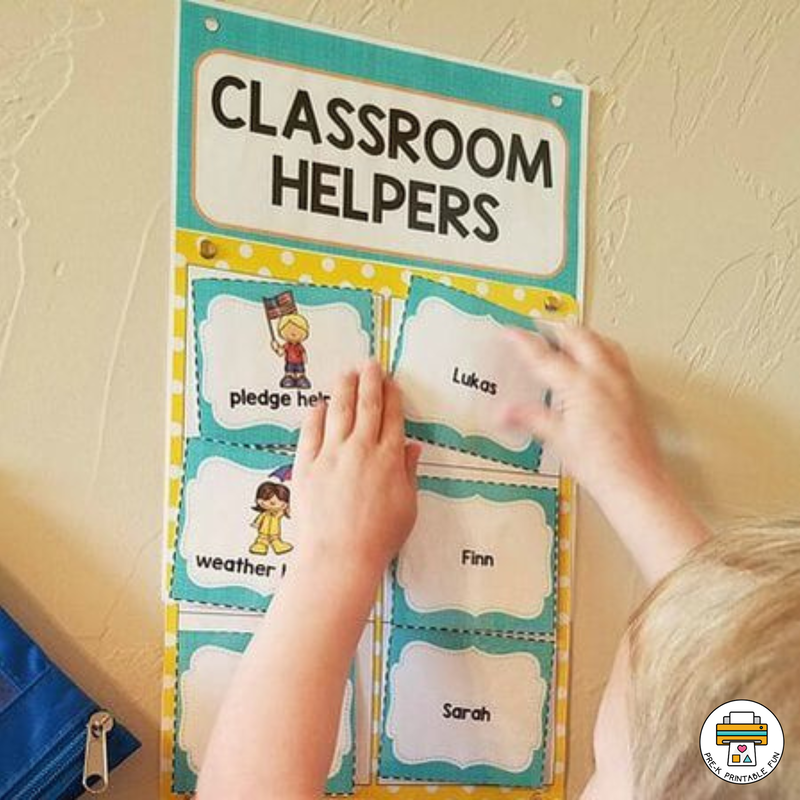 Free Preschool Job Chart Printables