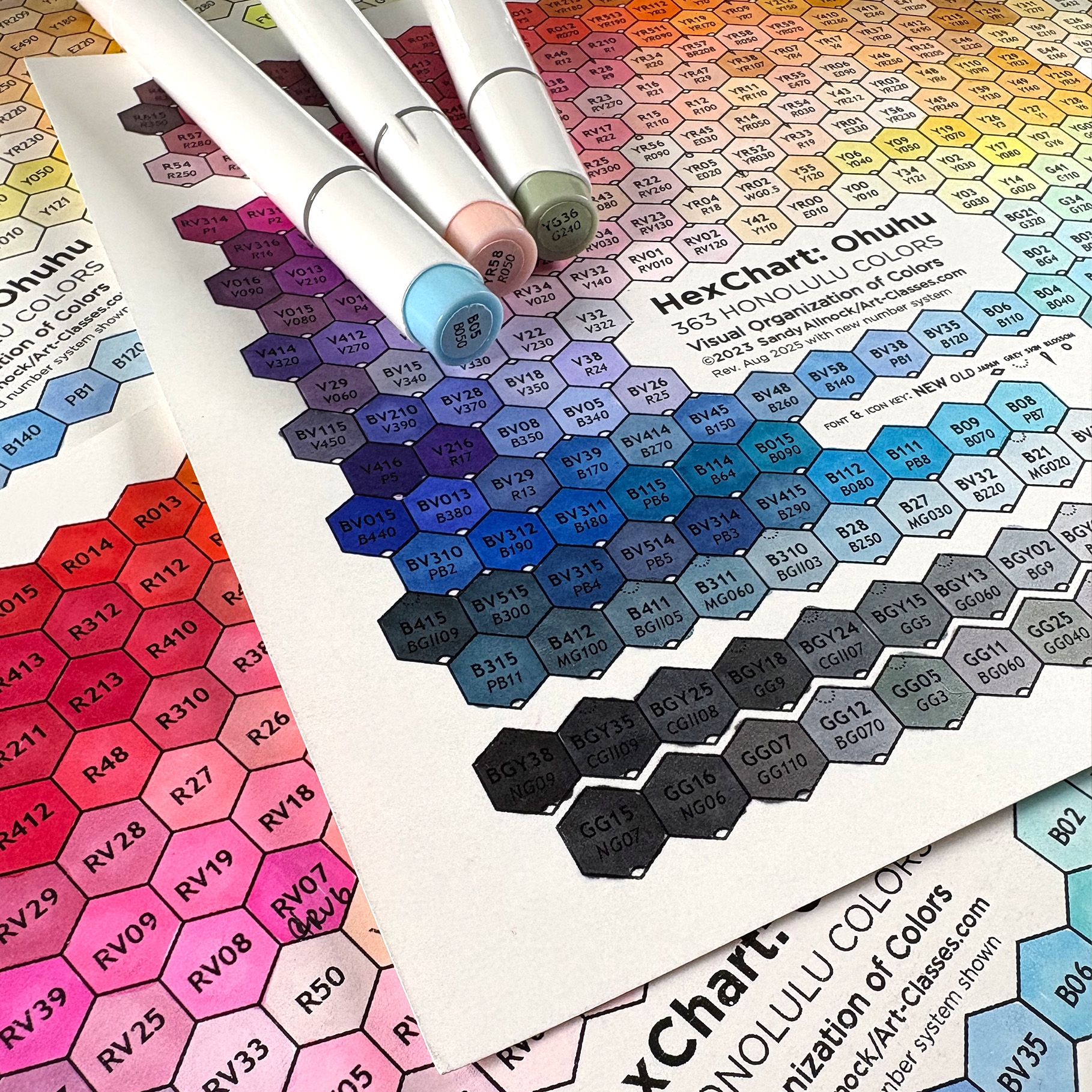 Ohuhu Honolulu Hex Chart Suite Art Classes Ohuhu Honolulu Hex Chart Suite Art Classes