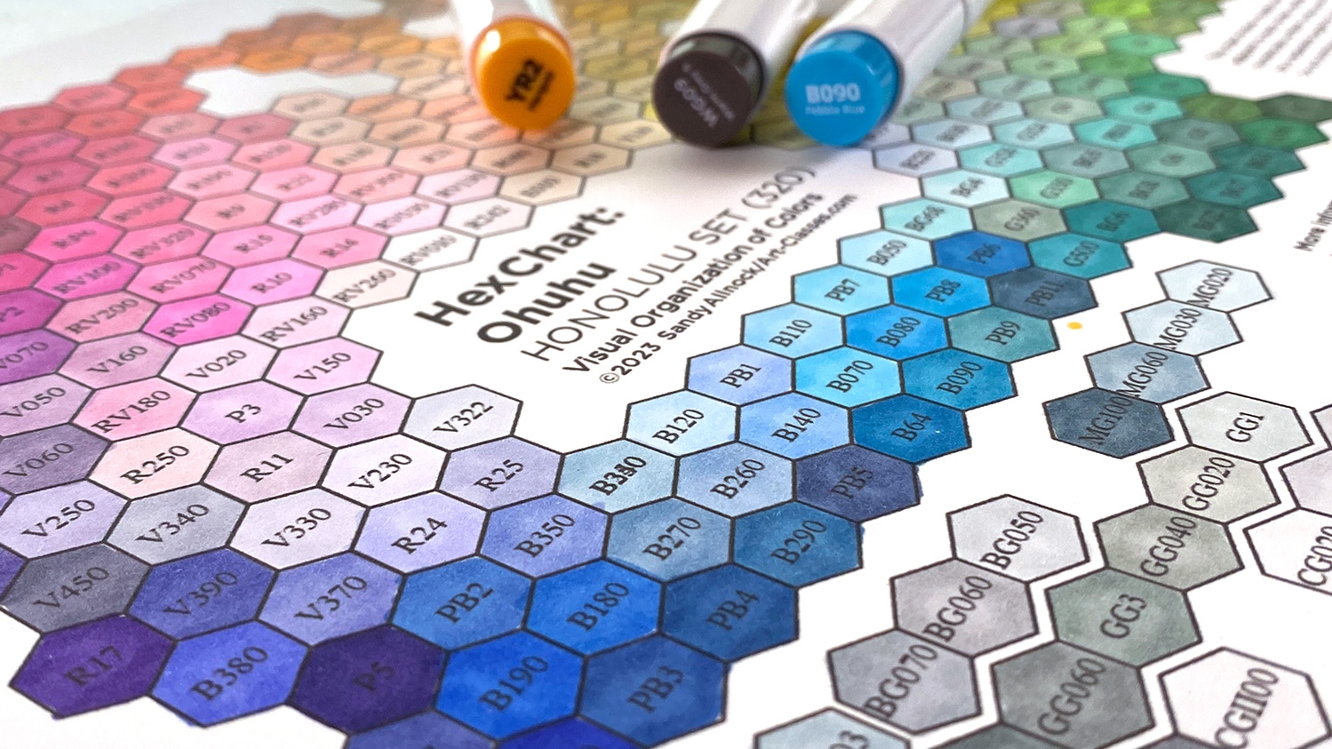 Ohuhu Marker Color Chart Color Chart Ohuhu Marker Brush Tip Ohuhu Honolulu 120 Colors Dual