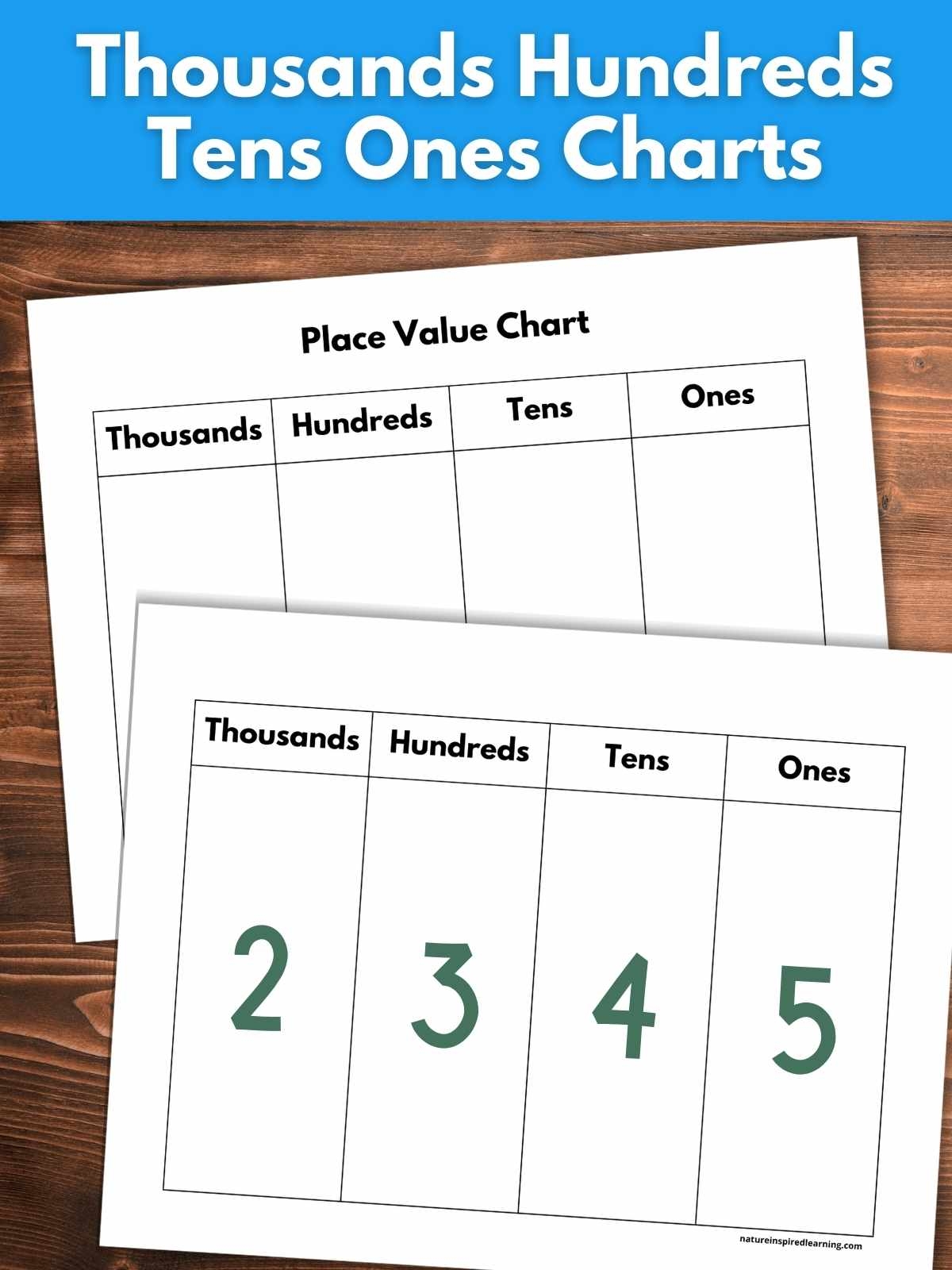 Hundreds Place Value Chart Printable