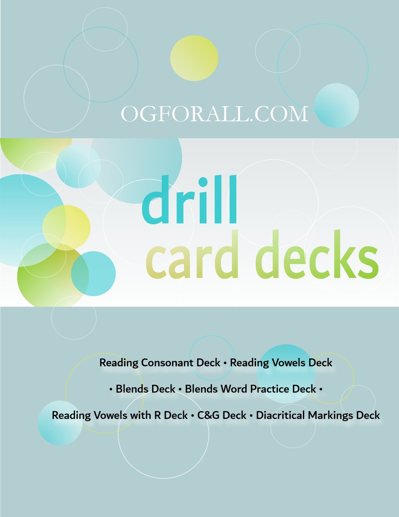 Orton Gillingham Drill Cards PDF Format For Daily Practice
