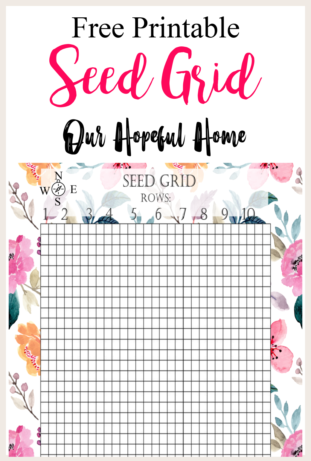 Printable Seed Starting Chart Printable Seed Starting Chart