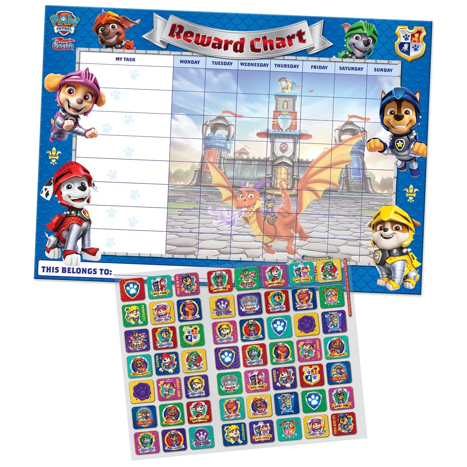 Paw Patrol Sticker Chart Free Printable