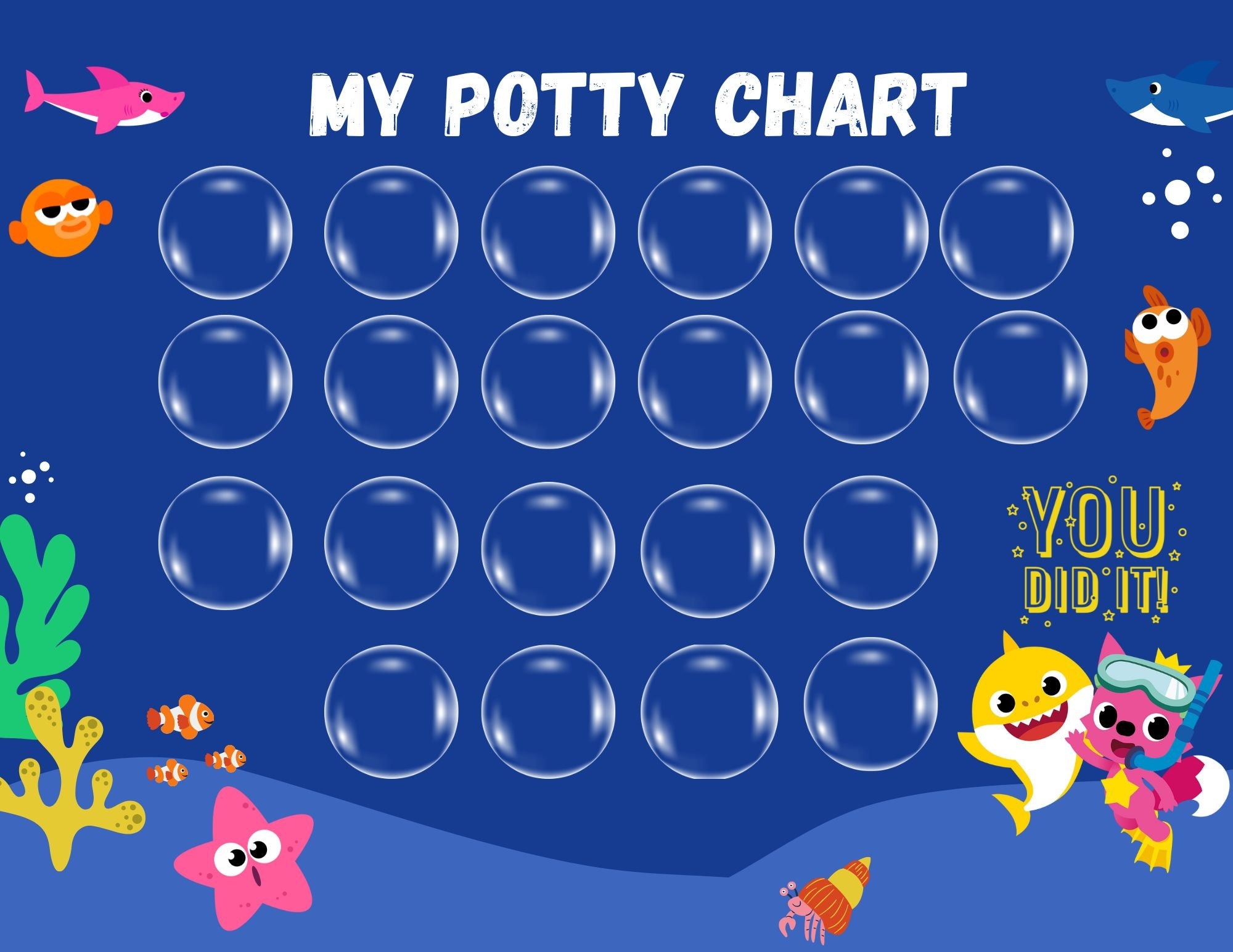 Paw Patrol Potty Chart Free Printable