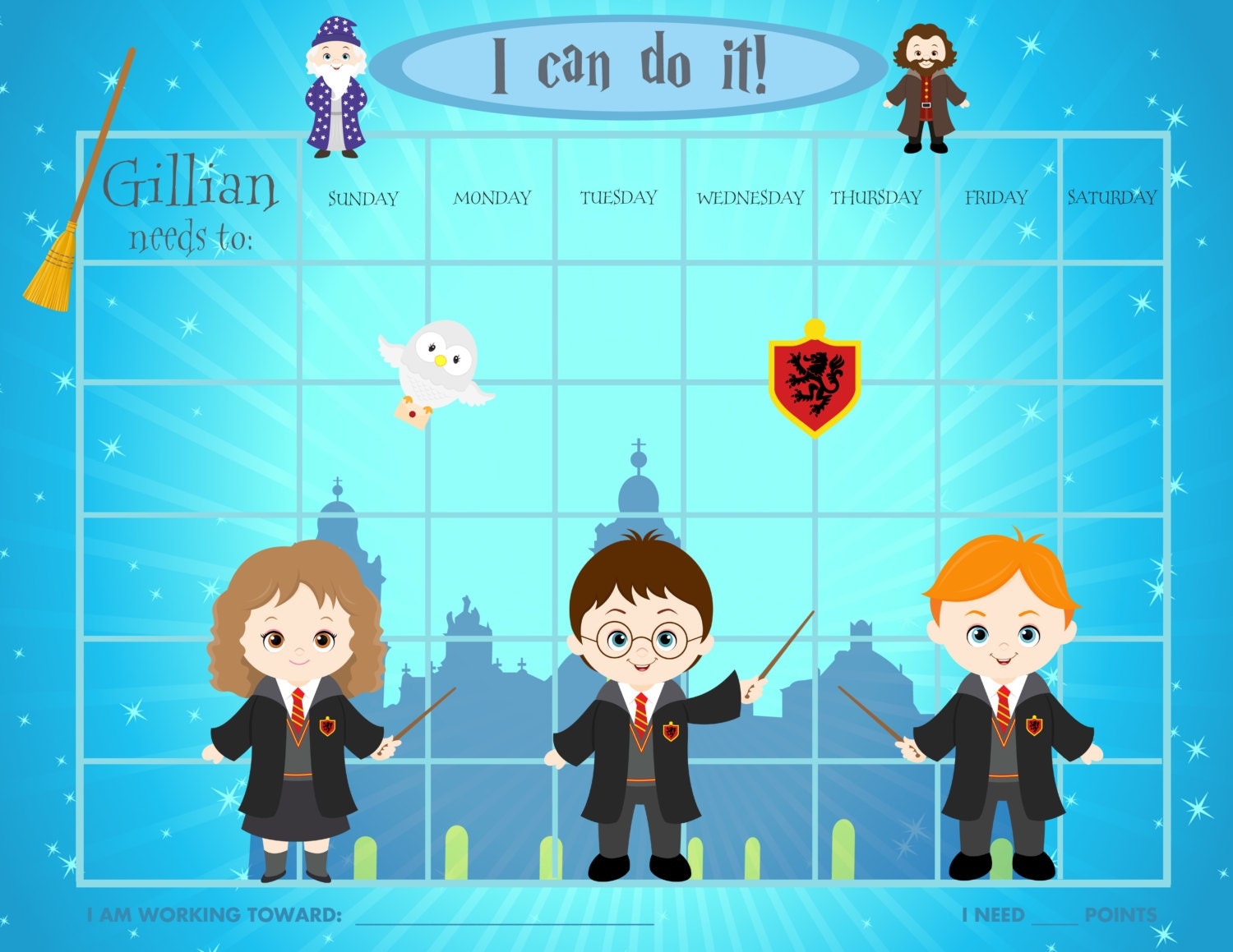 Personalized Children s Chore Chart Reward Chart Wizarding World Printable Jpeg Or PDF Etsy Personalized Children s Chore Chart Reward Chart Wizarding World Printable Jpeg Or PDF Etsy