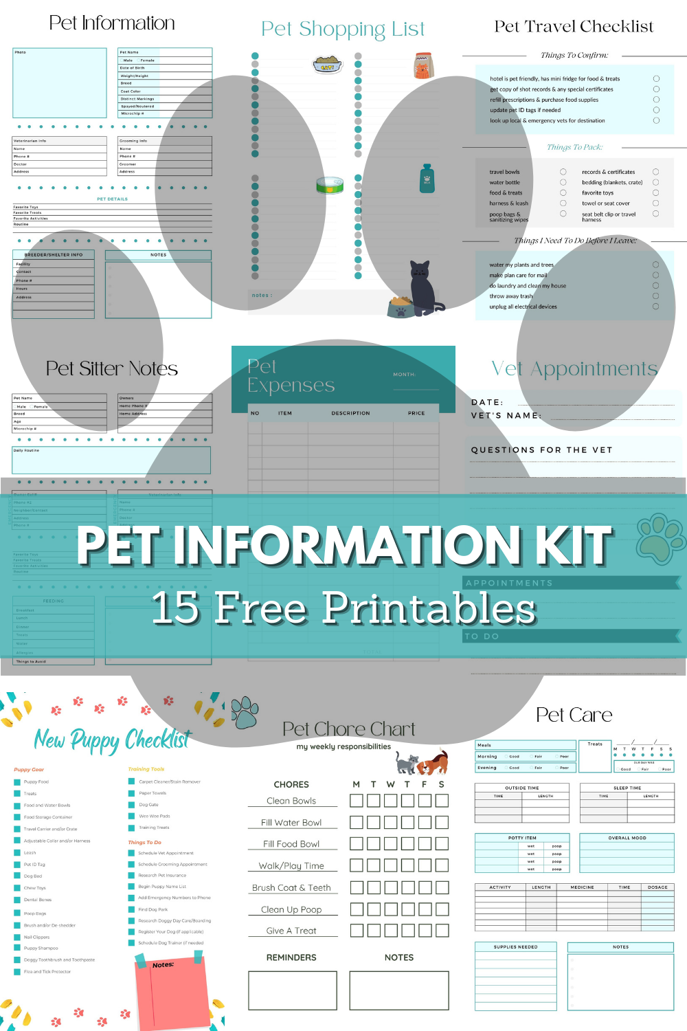 Pet Information Kit Free Pet Printables For Your Family Pet Information Kit Free Pet Printables For Your Family