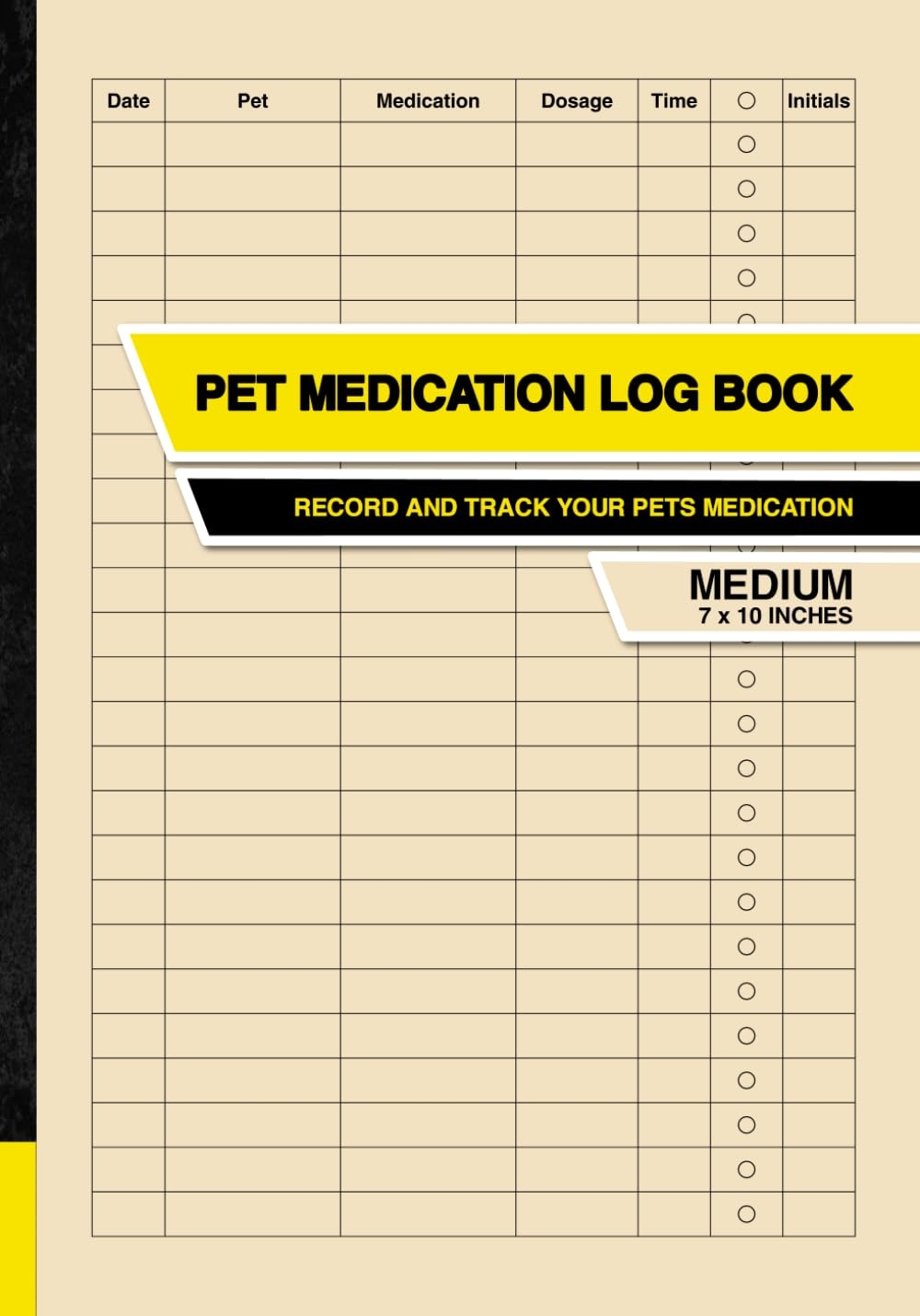Free Printable Pet Medication Chart