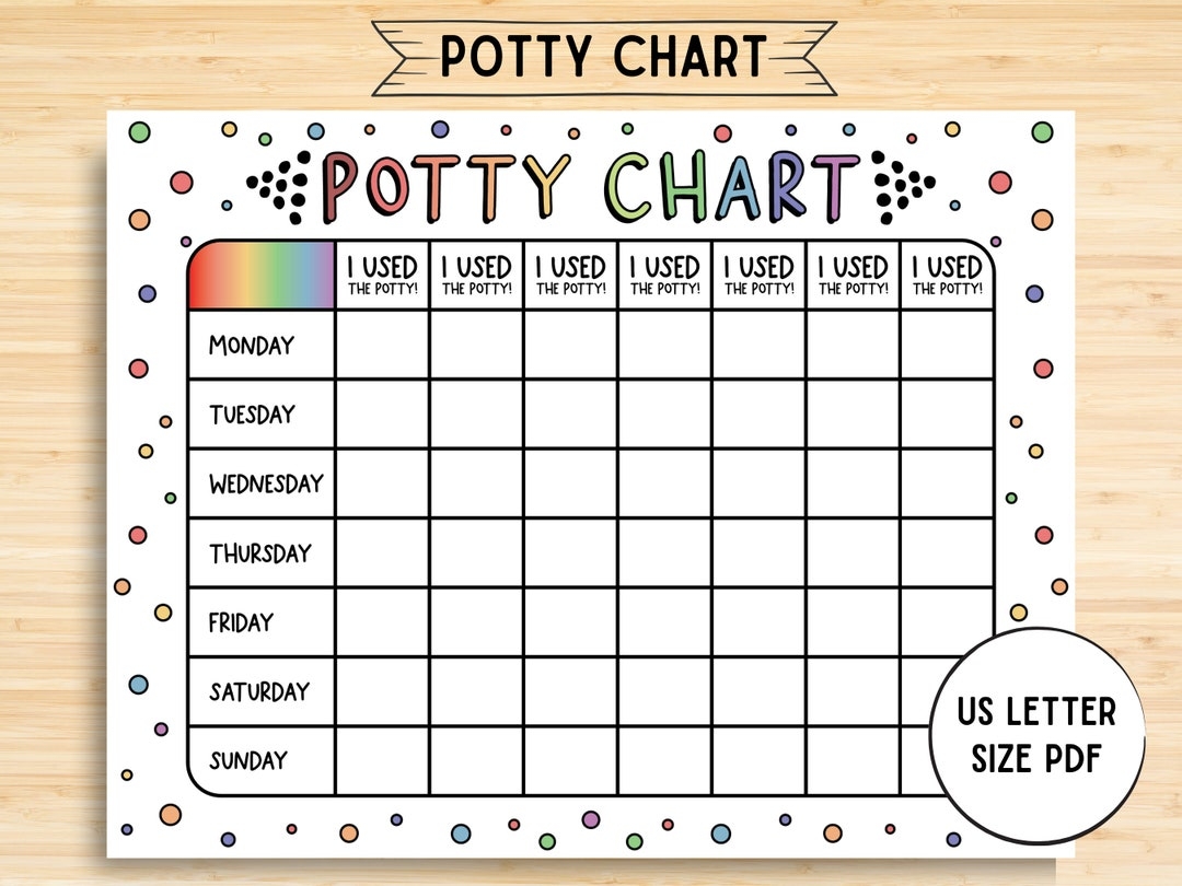 Potty Training Chart Potty Chart For Girls And Boys Potty Training Sticker Chart Rainbow Toddler Potty Chart Printable Kids Etsy Potty Training Chart Potty Chart For Girls And Boys Potty Training Sticker Chart Rainbow Toddler Potty Chart Printable Kids Etsy