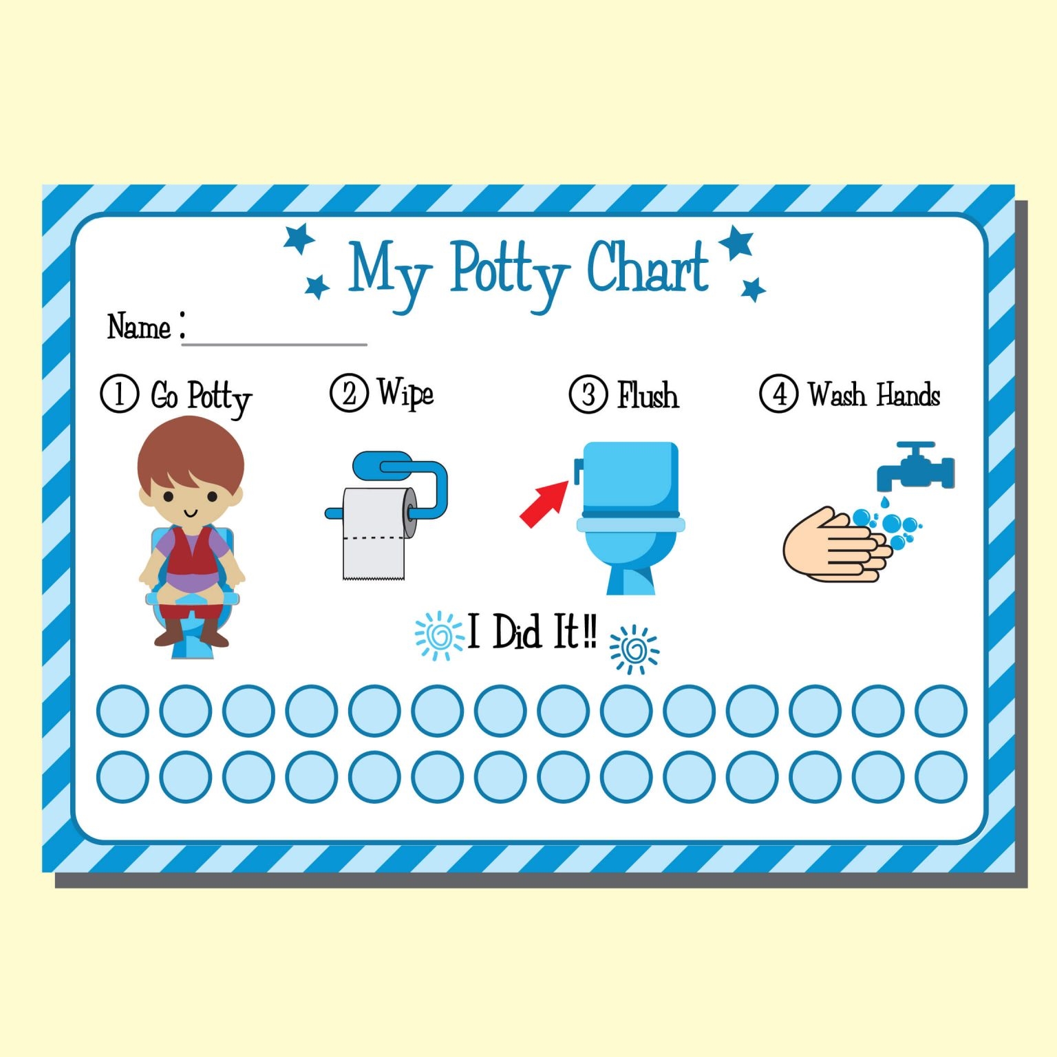 Potty Training Sticker Charts Printable Printable Party Favors