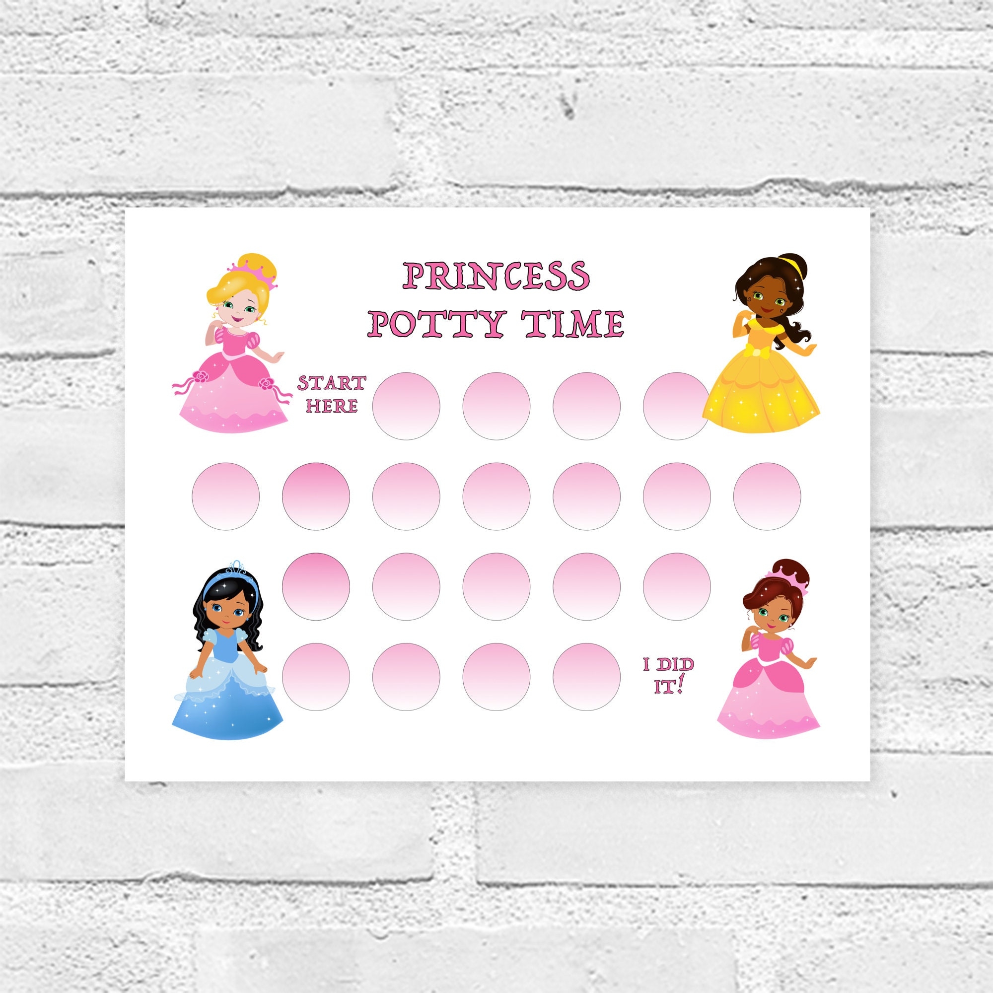 Free Printable Princess Reward Chart Printable