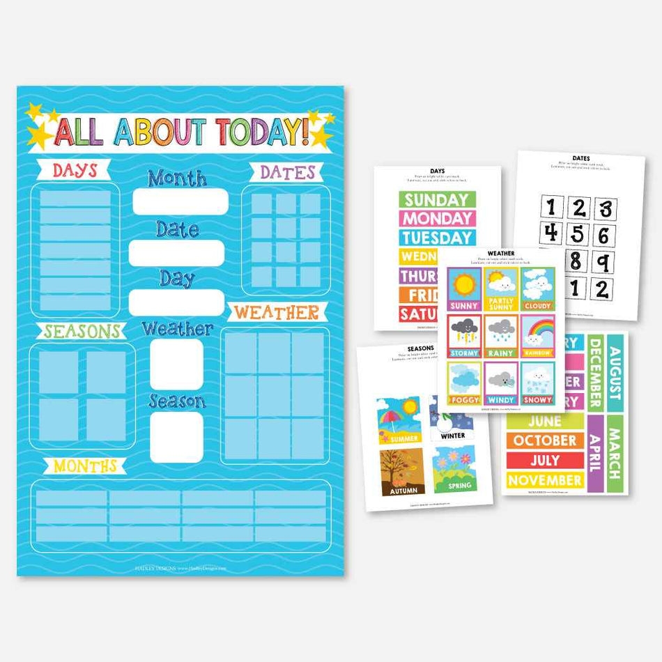 Printable All About Today Templates Hadley Designs Printables