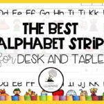 Printable Alphabet Strip For Desk And Tables Little Learning Corner