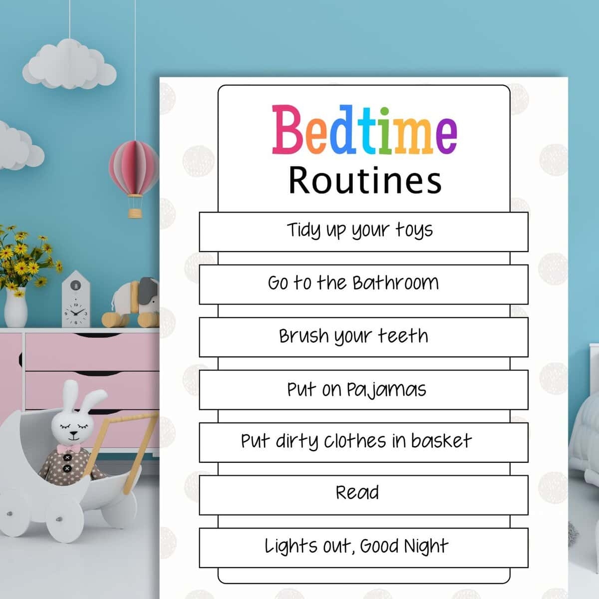 Printable Bedtime Routine Chart For Children Editable PDF Hey Donna Printable Bedtime Routine Chart For Children Editable PDF Hey Donna