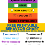 PRINTABLE BEHAVIOR CHART FREE DOWNLOAD 10 More FREE Printables Domestic Superhero