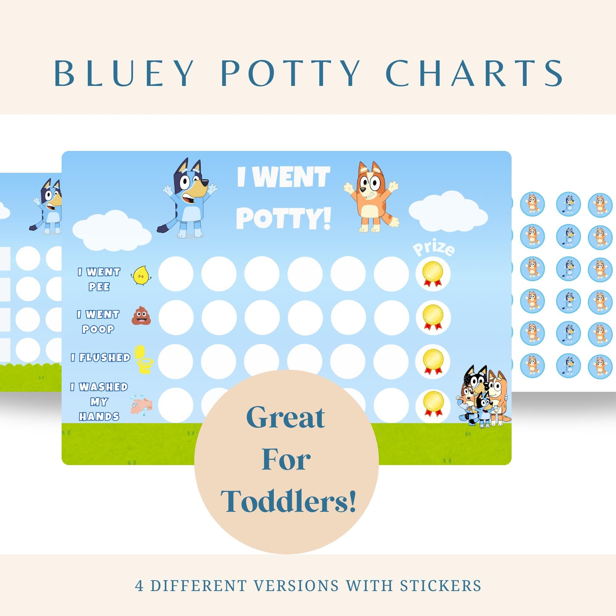 Free Printable Bluey Potty Chart