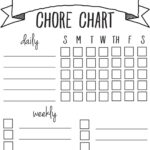 Printable Chore Chart Sincerely Sara D Home Decor DIY Projects