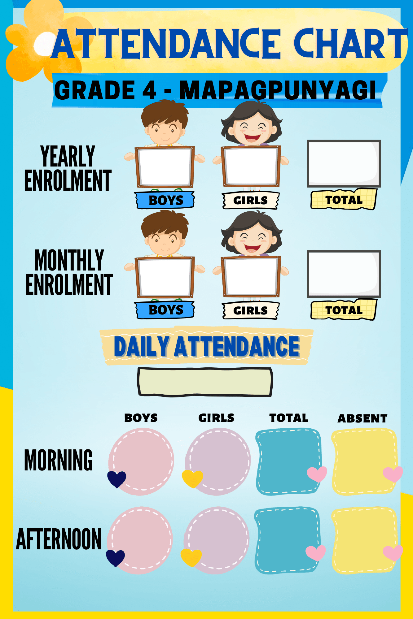 Printable Classroom Sweeper And Attendance Chart By Patriciamae Raket PH Printable Classroom Sweeper And Attendance Chart By Patriciamae Raket PH
