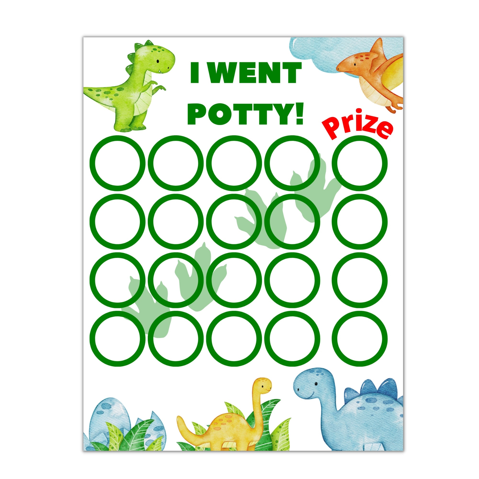 Printable Dinosaur Reward Chart Dinosaur Kids Potty Training Chart Instant Download Sticker Chart Toddler Reward Chart T rex Etsy