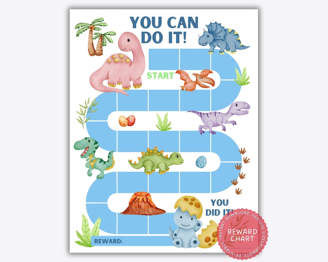 Free Printable Dinosaur Reward Chart