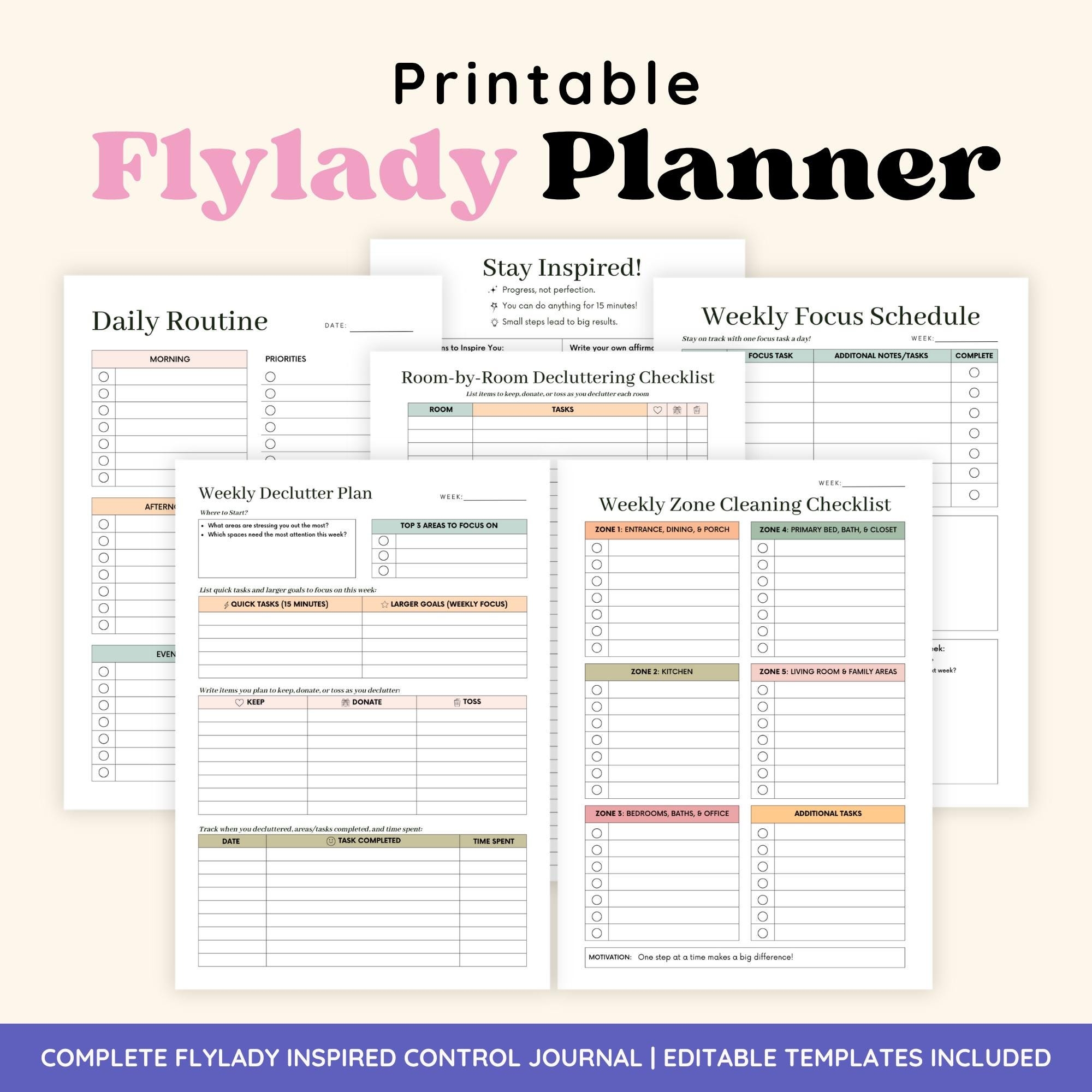 Flylady Printable Charts