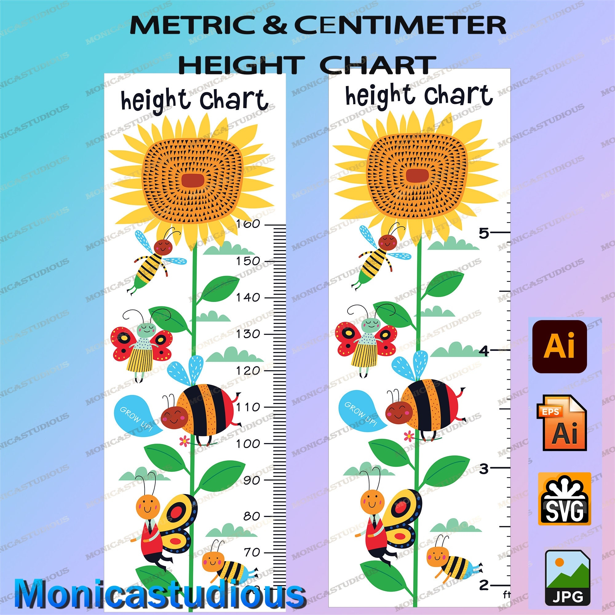 Printable Height Chart For Wall