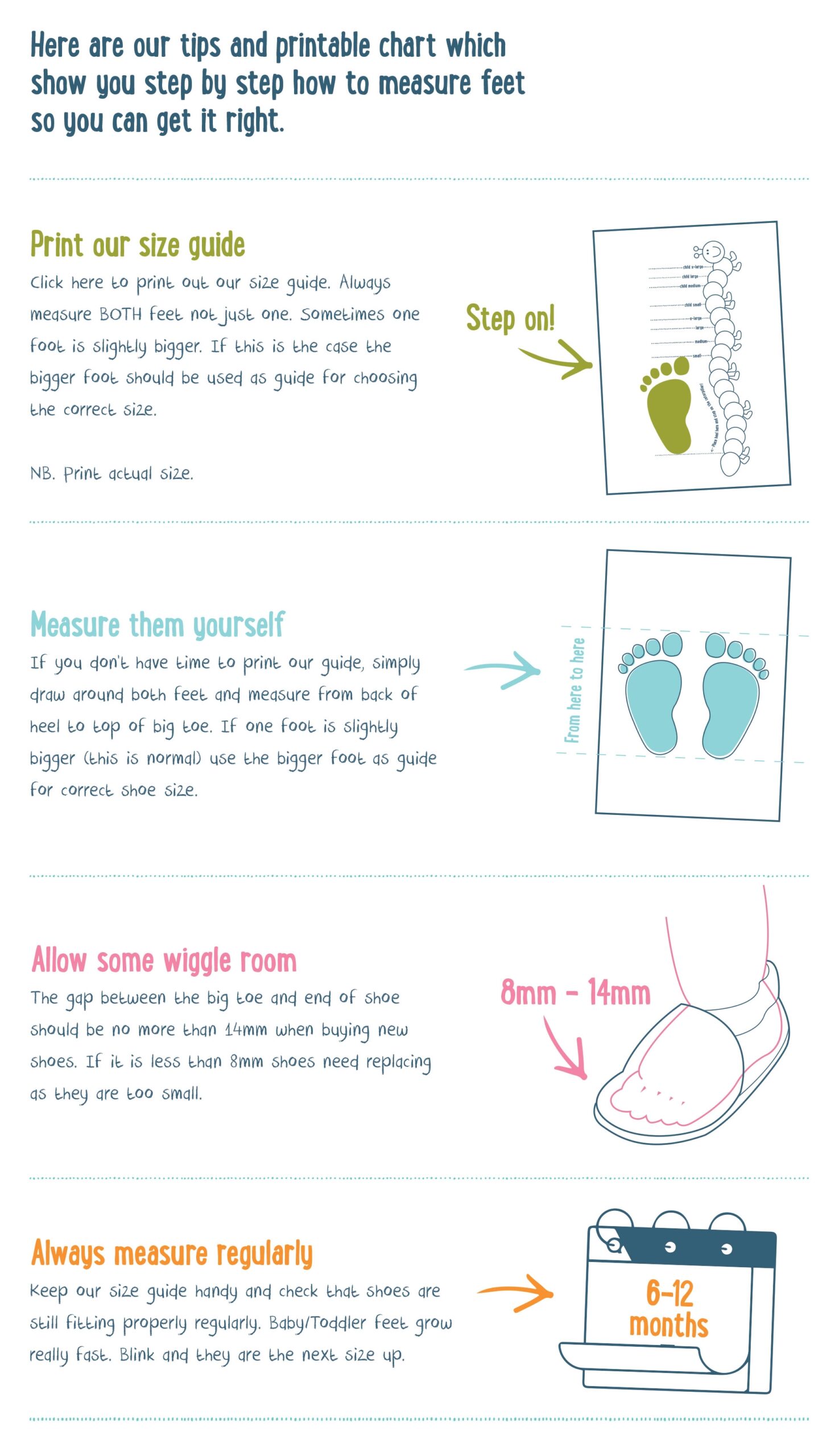Printable Infant Shoe Size Chart Deals