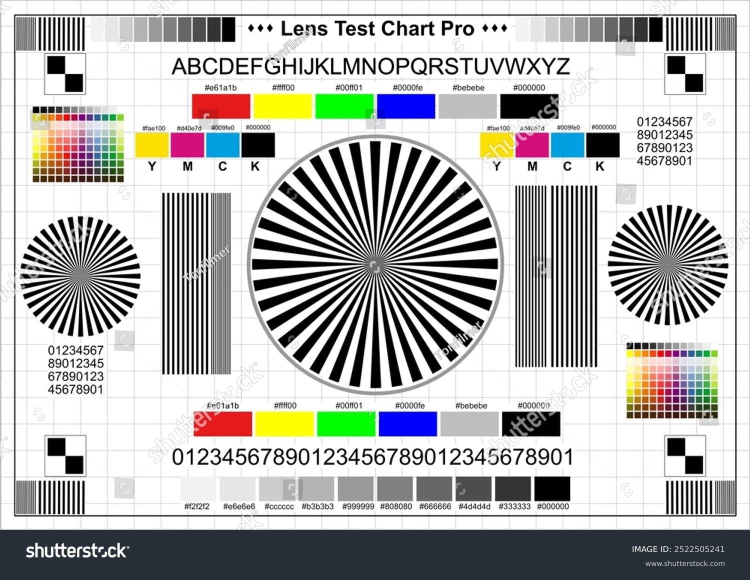 Printable Lens Calibration Printable High Resolution Lens Calibration Chart Buy In India DGK