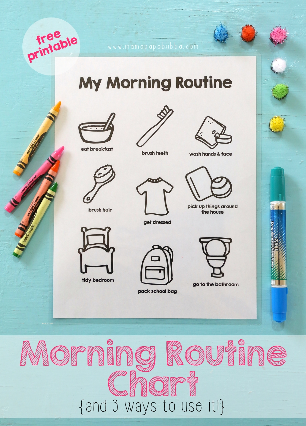 Printable Daily Routine Chart Printable Daily Routine Chart