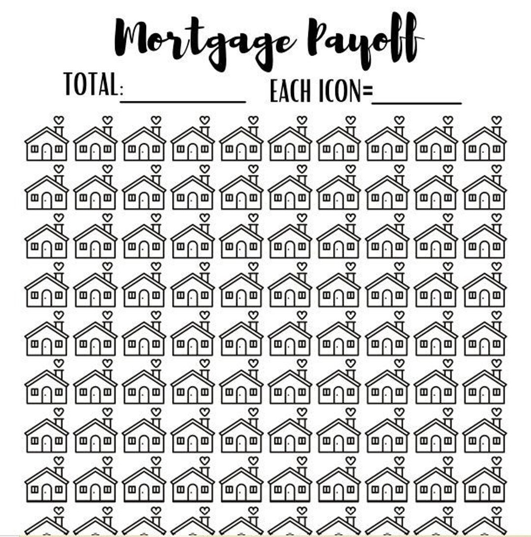 Printable Mortgage Payoff Tracker Debt Tracker Dave Ramsey Baby Steps House Payoff Digital Tracker Debt Free Etsy
