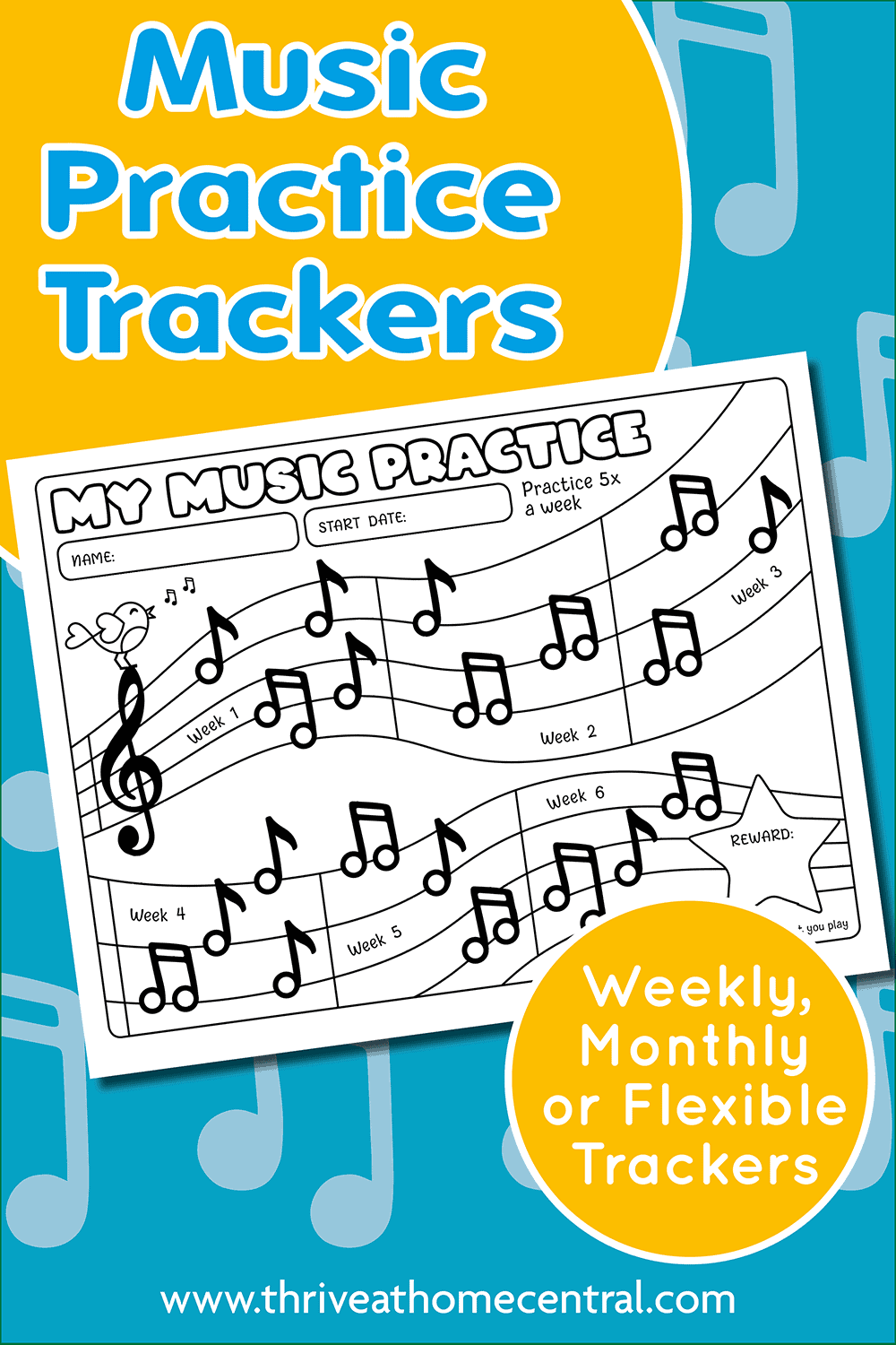 Free Printable Music Practice Charts