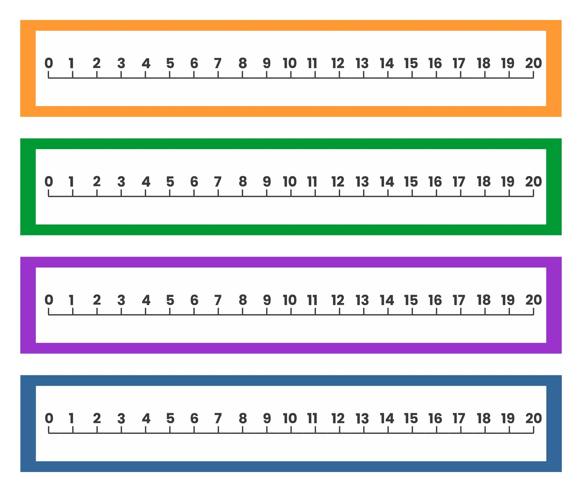 Printable Number Line 1 20 Free