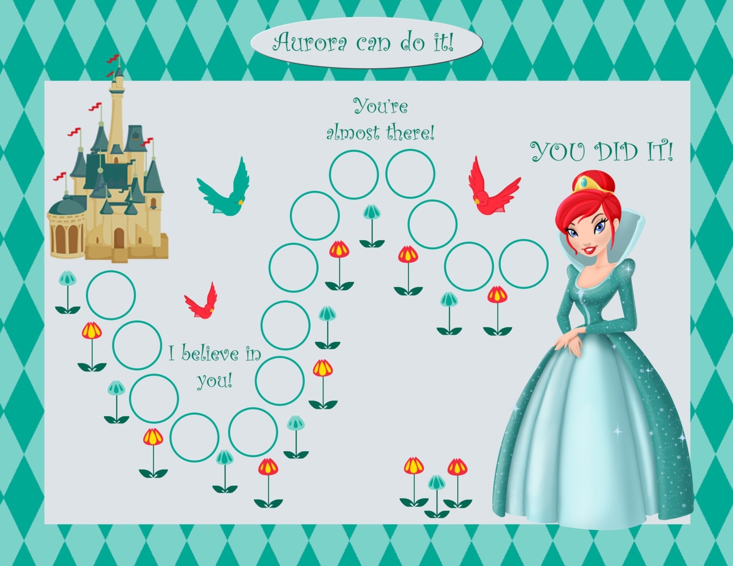 Princess Reward Chart Free Printable