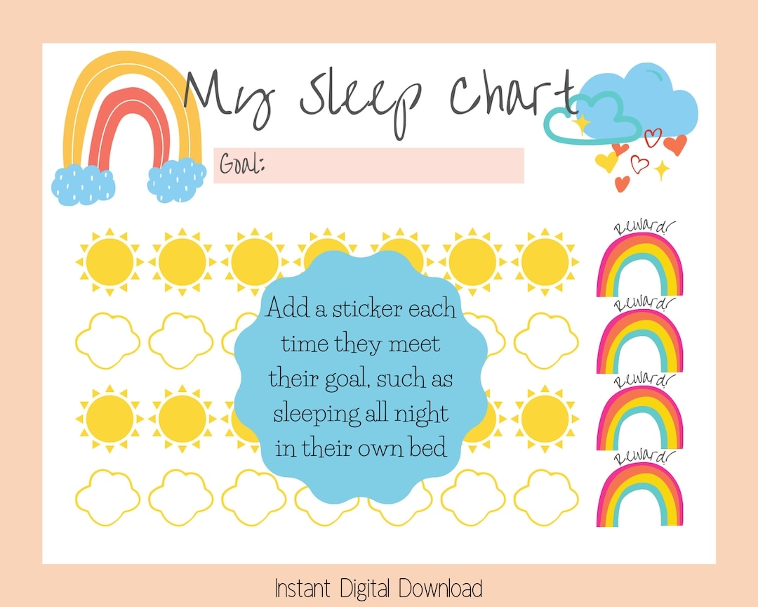 Sleep Reward Chart Printable Free Pdf