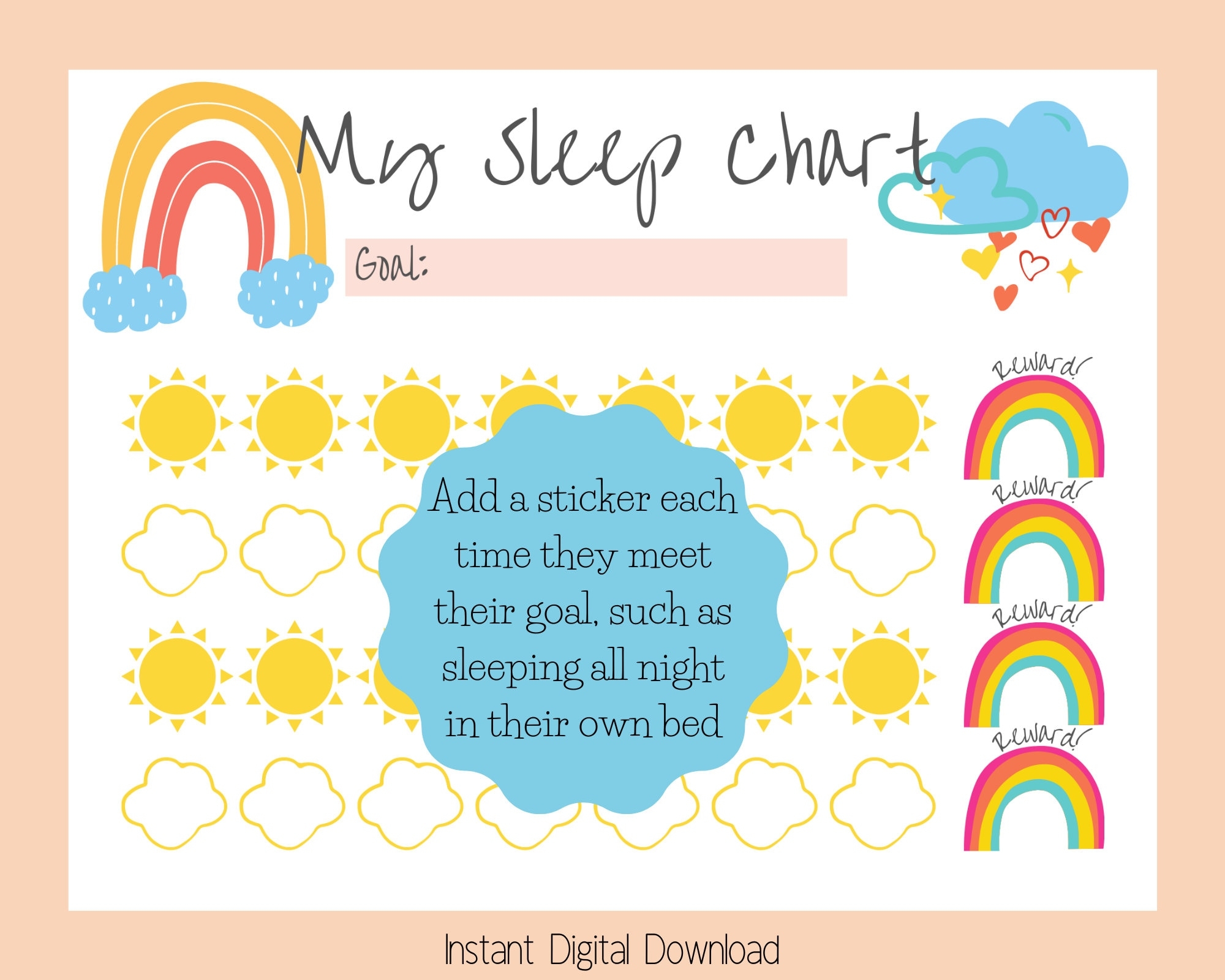 Printable Sleep Sticker Chart Rainbow Reward Chart For Toddlers And Preschoolers To Sleep In Their Own Bed Nap Chart Bedtime Chart Etsy Printable Sleep Sticker Chart Rainbow Reward Chart For Toddlers And Preschoolers To Sleep In Their Own Bed Nap Chart Bedtime Chart Etsy