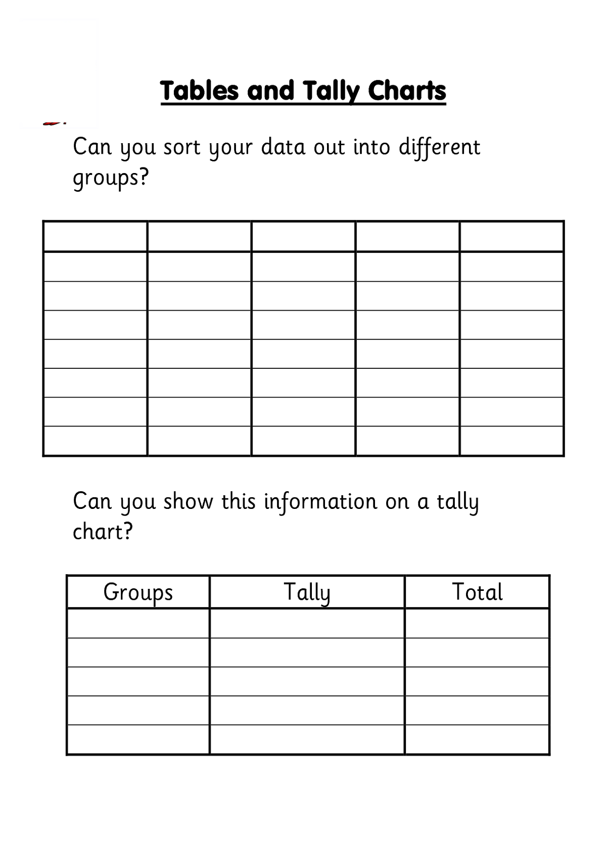 Printable Tally Chart Worksheets Activity Shelter Printable Tally Chart Worksheets Activity Shelter