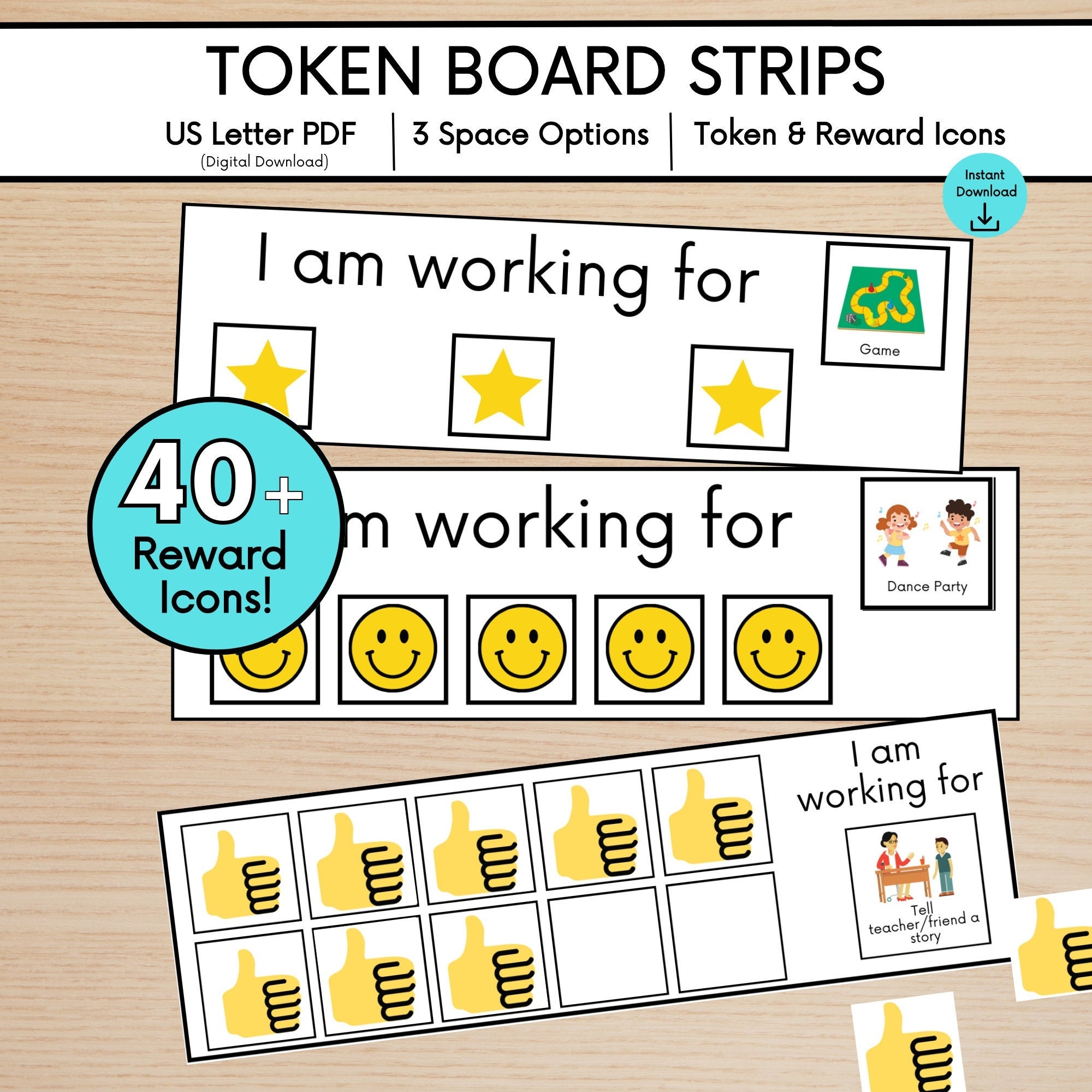 Free Printable Token Charts