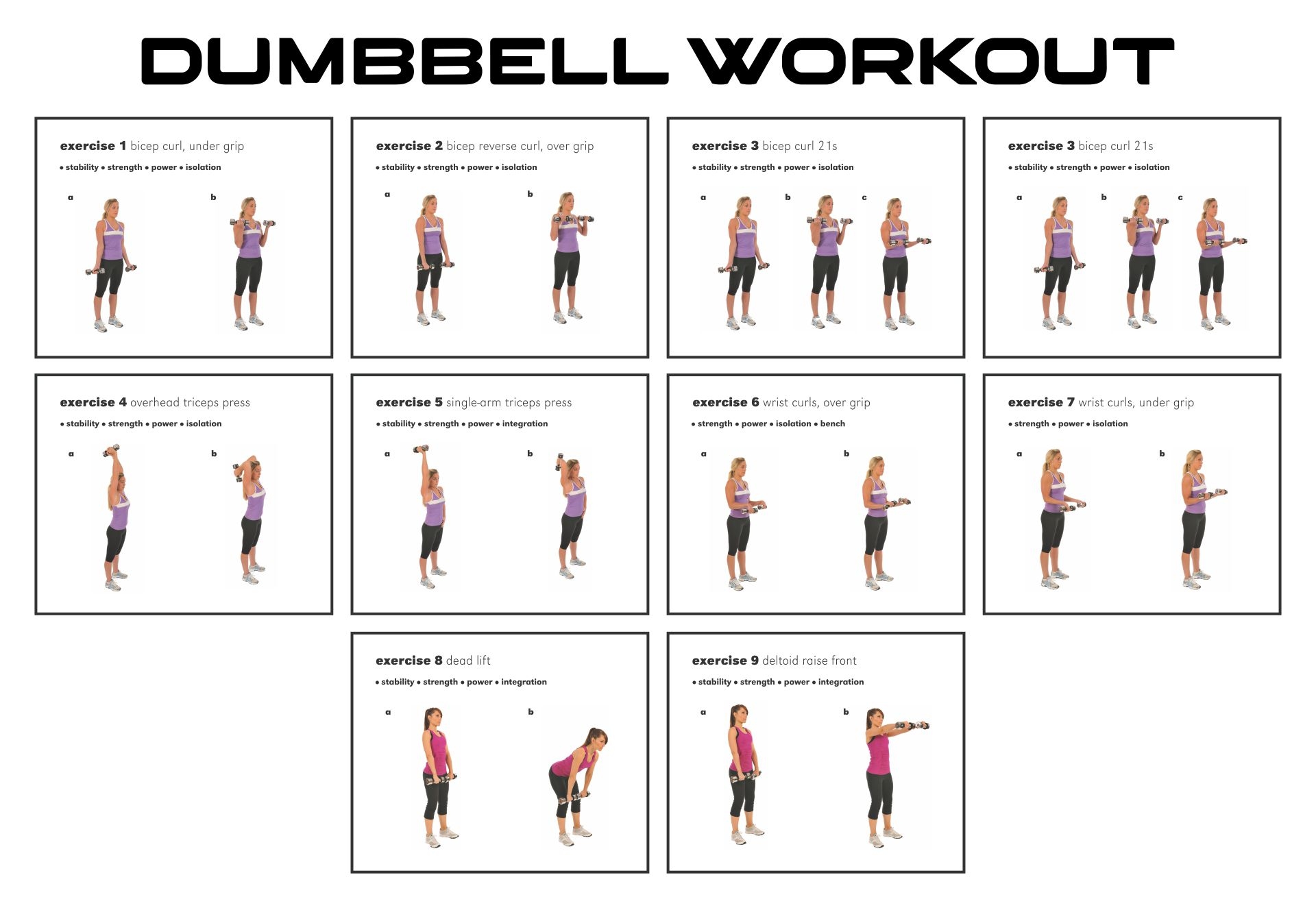 Printable Total Gym Exercises Pdf List Of Dumbbell Exercises With Pictures FitMate Dumbbell Workout