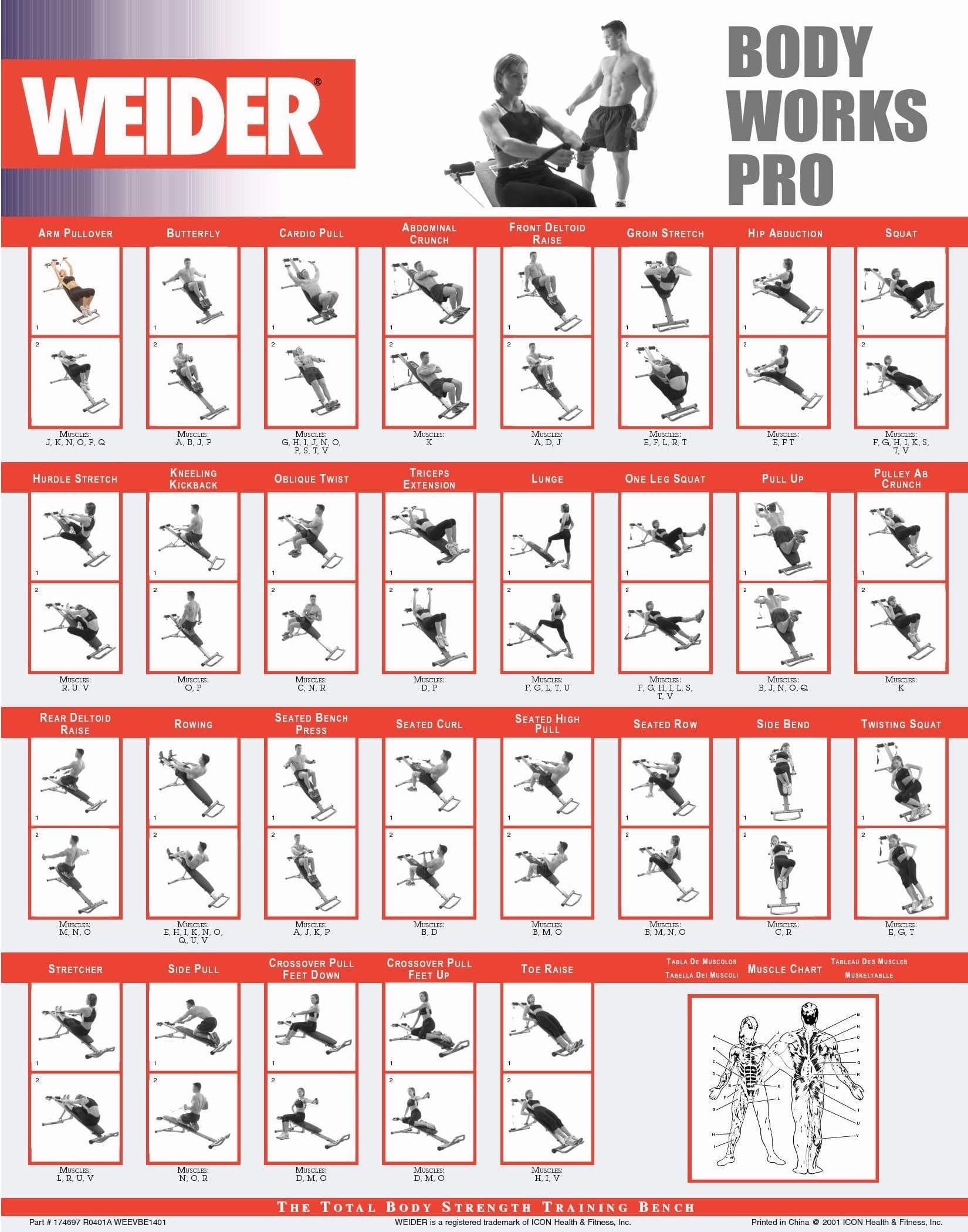 Printable Weider Ultimate Body Works Exercises PDF Download Full Descriptions Available This Is Why I m Fit