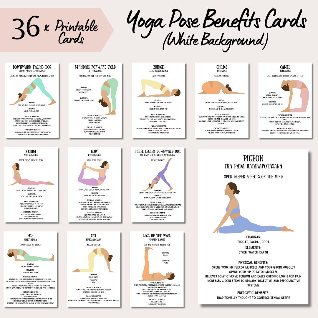 Free Printable Beginner Yoga Poses Chart