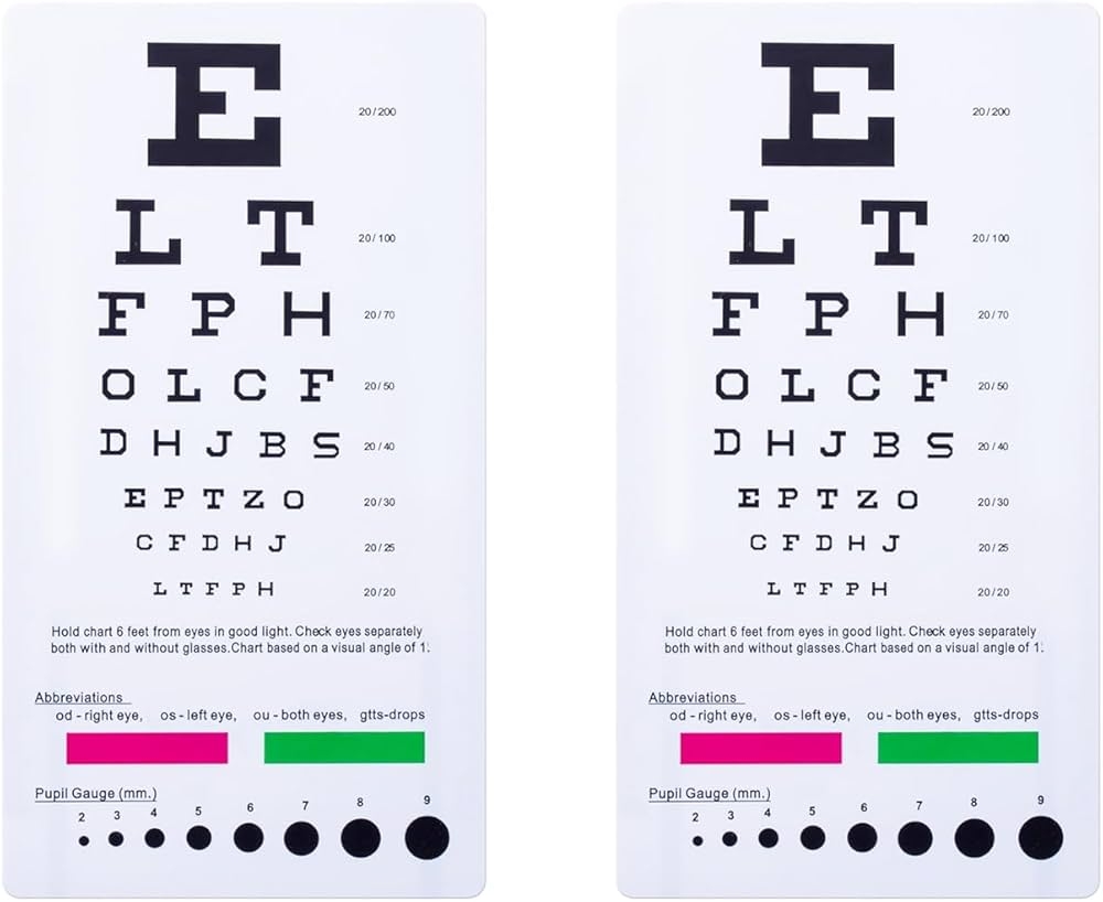 Reading Chart For Kids YAFIYGI Eye Chart Snellen And Rosenbaum Combo Vision Fiji Handheld Snellen Chart Printable Pdf
