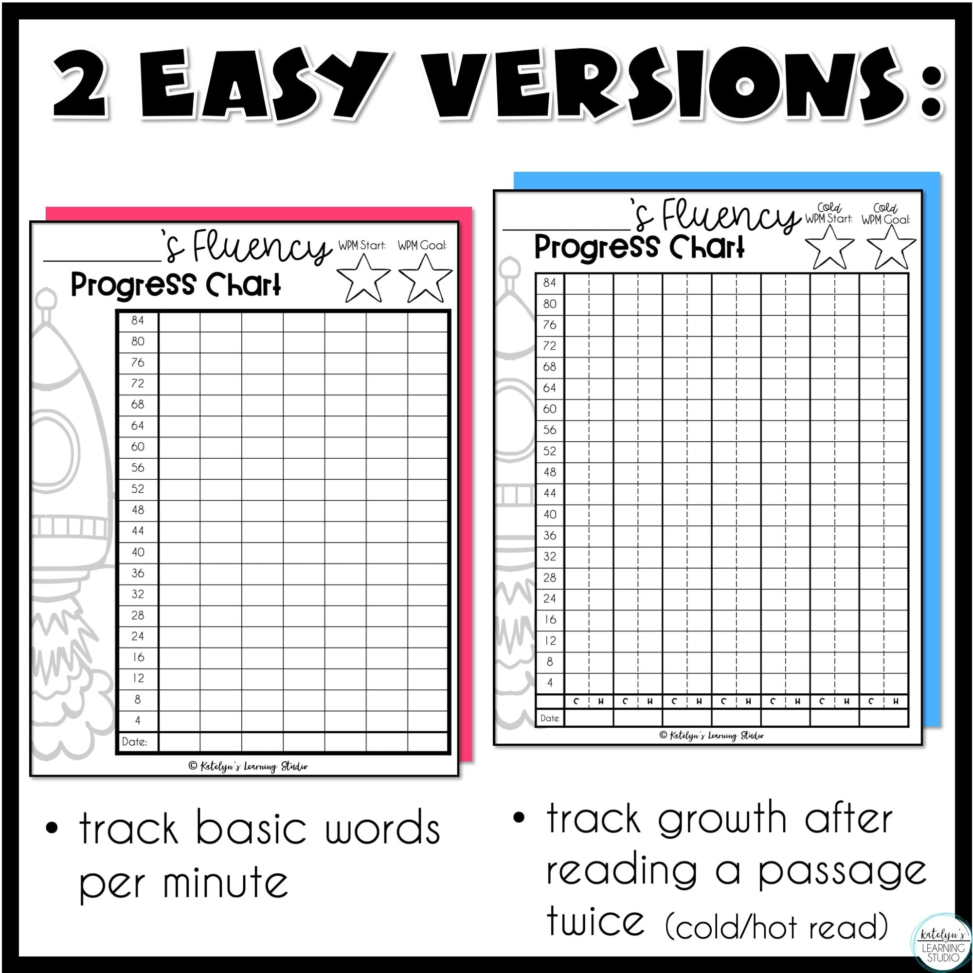 Reading Fluency Chart Printable