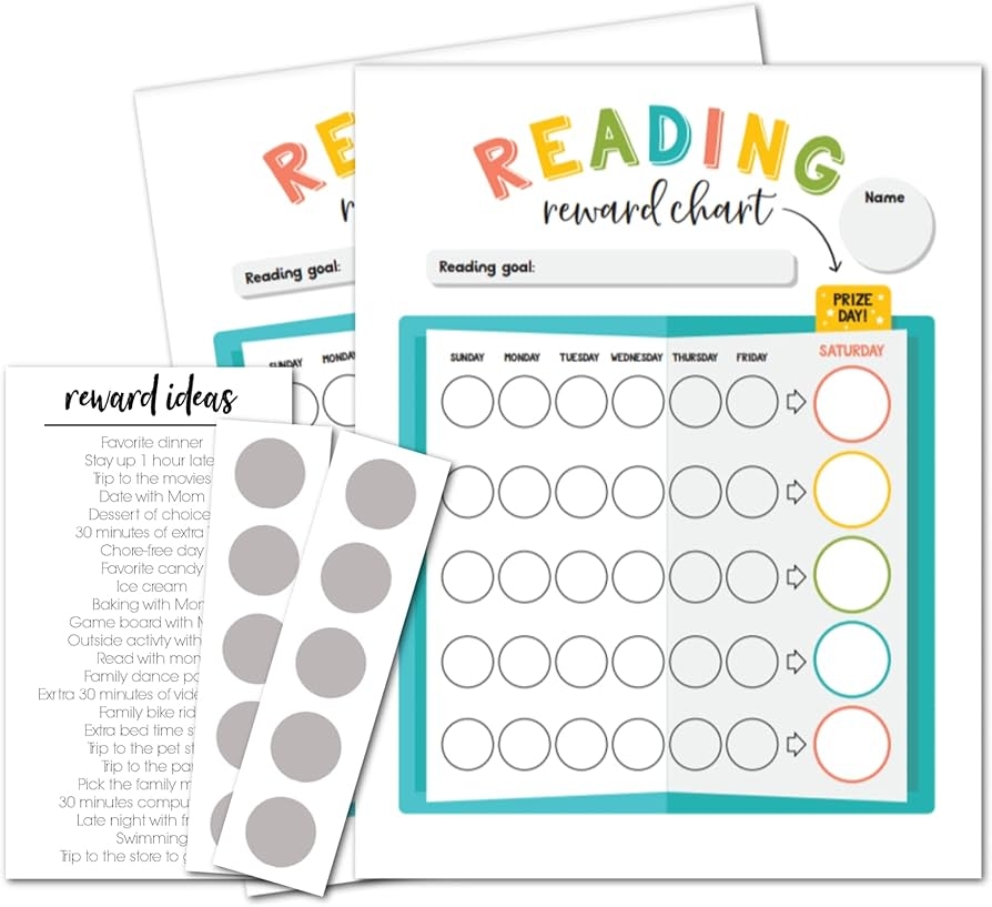 Free Printable Reading Reward Chart Free Printable Reading Reward Chart