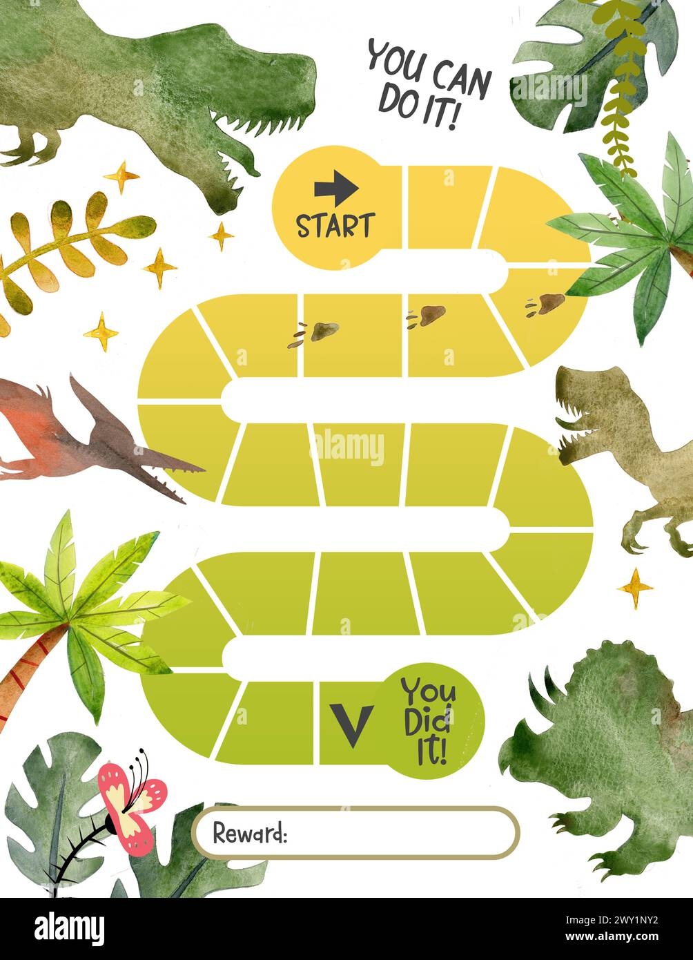 Dinosaur Reward Chart Free Printable