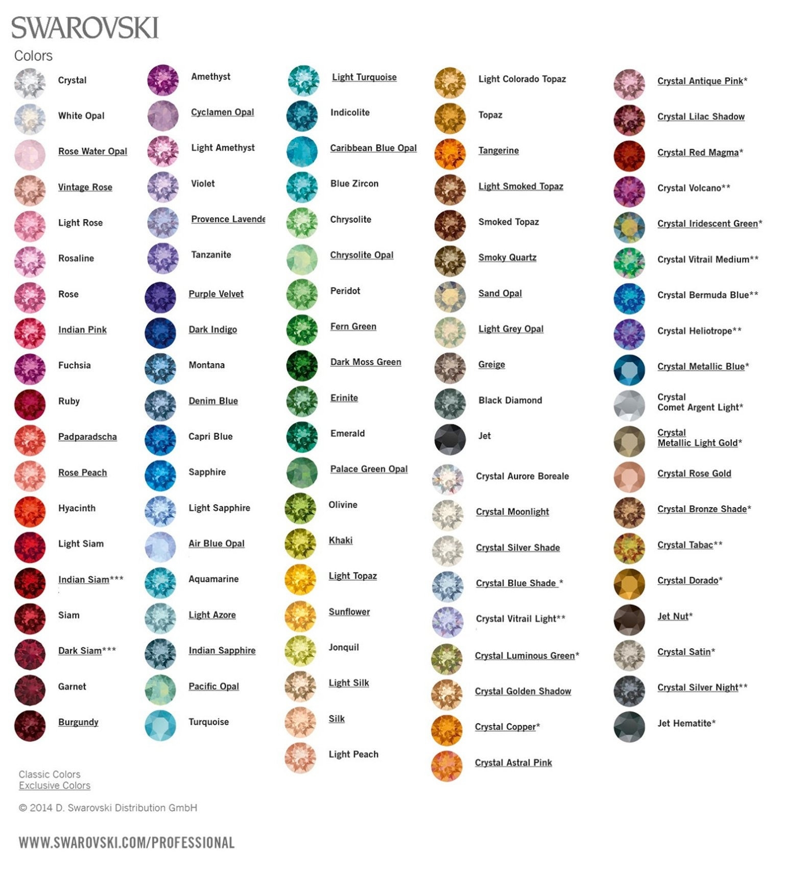 Rhinestone Size Chart Etsy