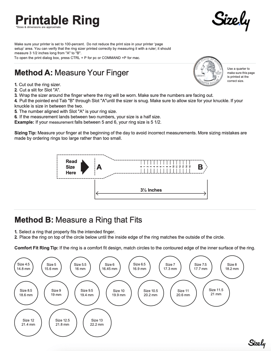 Ring Size Conversion Chart Women Men Ring Size Conversion Chart Women Men