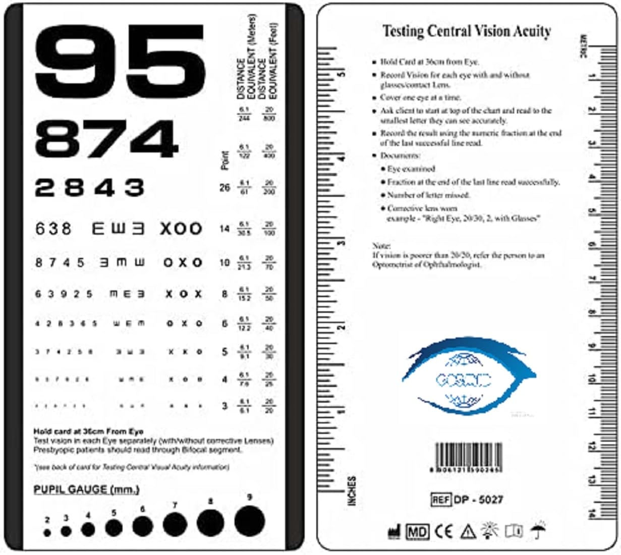 Rosenbaum Eye Chart Printable