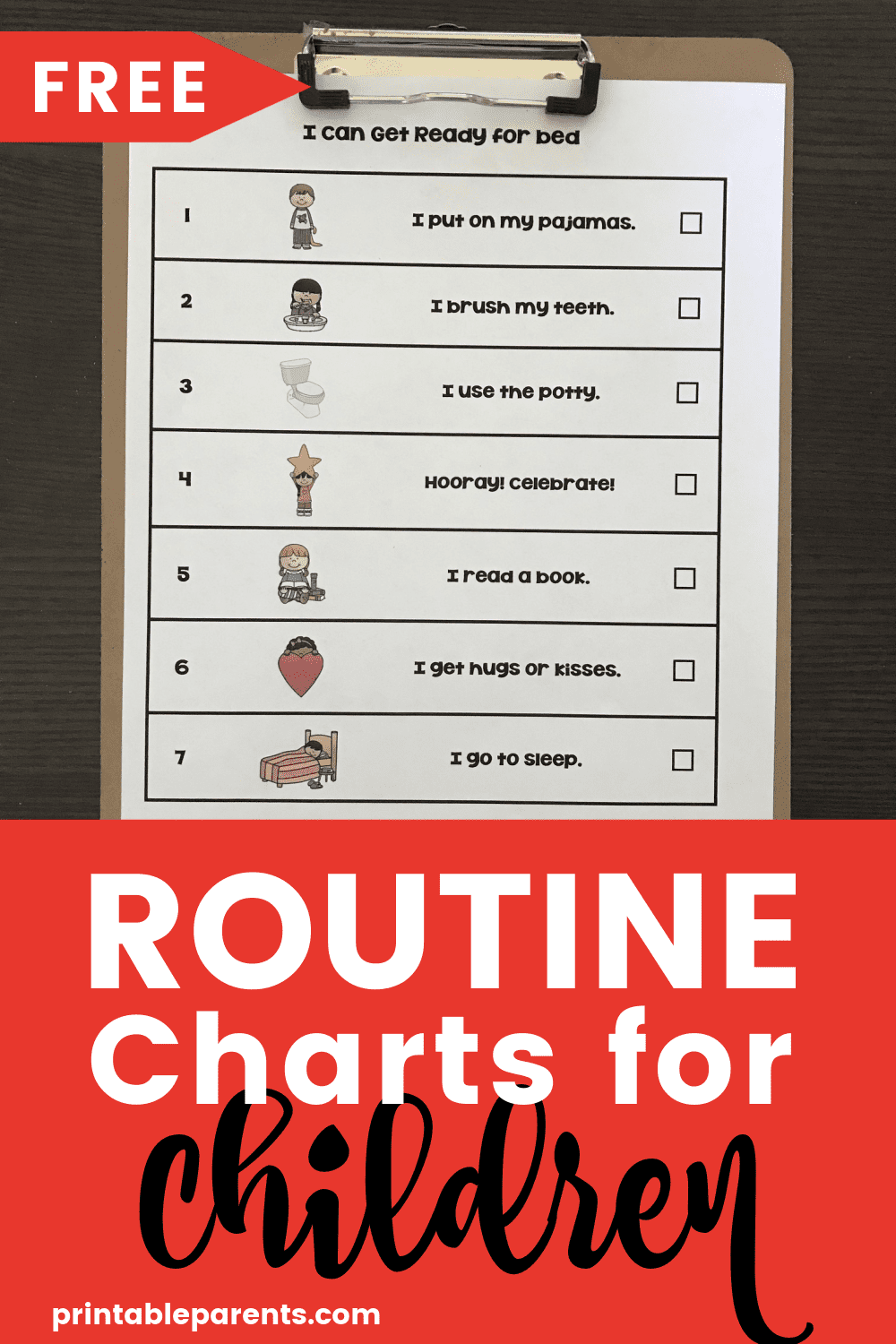 Children's Routine Charts Free Printable