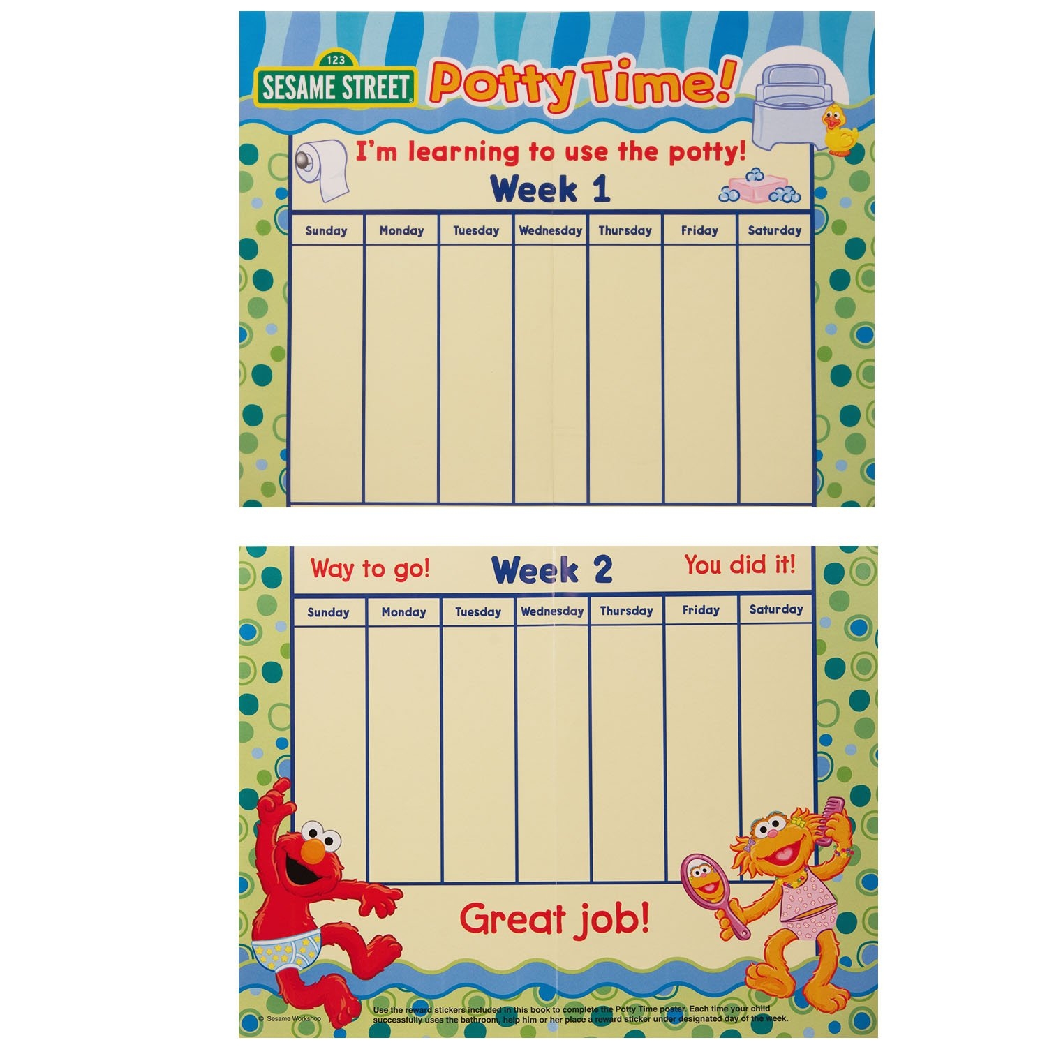 Sesame Street Elmo Potty Training Book Super Set For Toddlers Includes Progress Chart Poster Reward Stickers And Bonus Sesame Storybooks ABC Colors Rhymes Bedtime Amazon ae