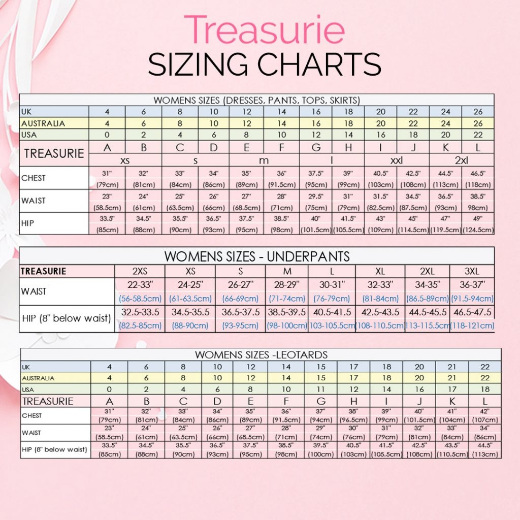 Free Printable Sewing Measurement Chart