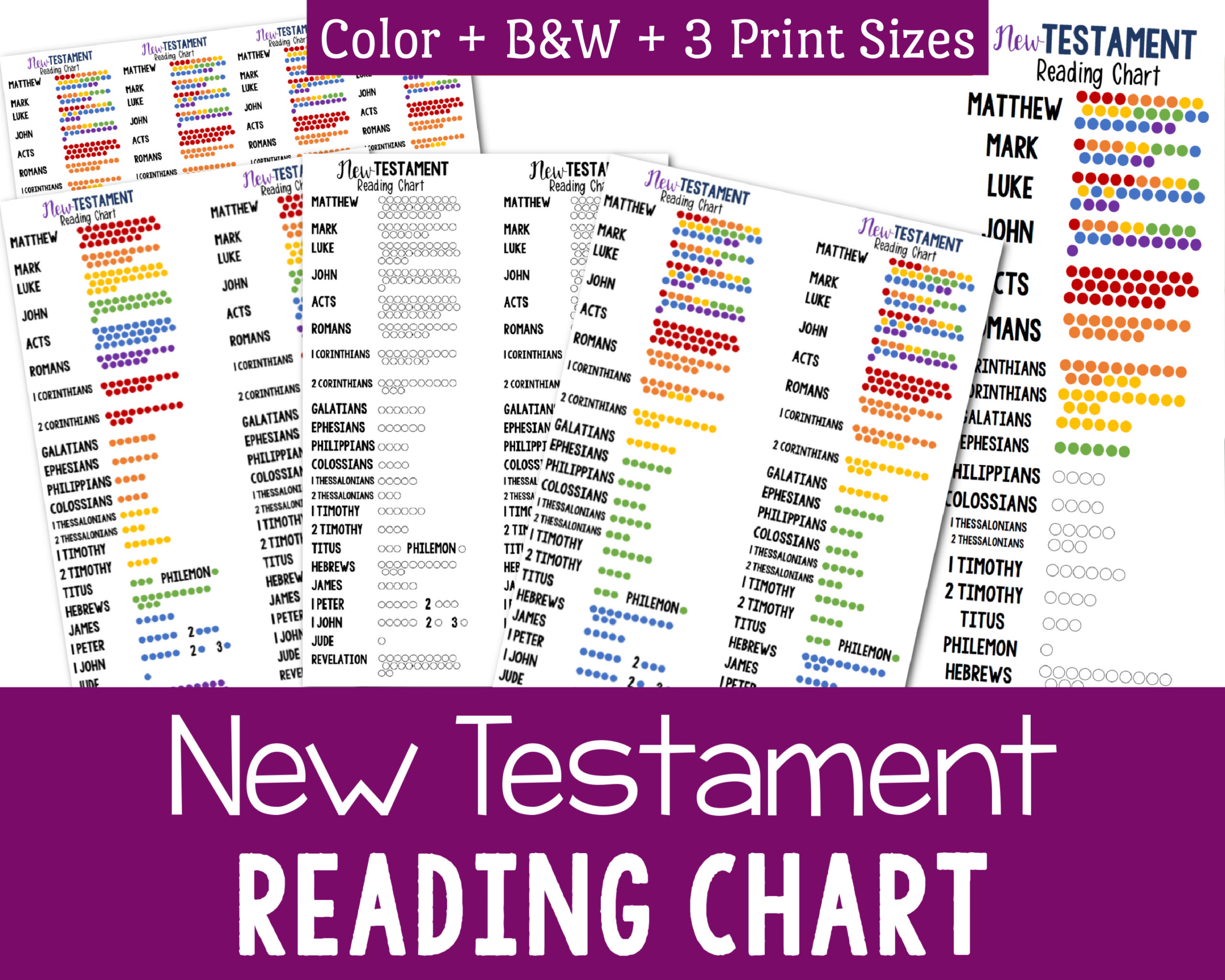 Shop New Testament Reading Chart Primary Singing